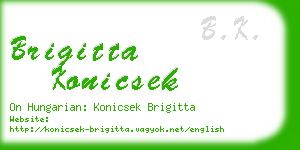 brigitta konicsek business card